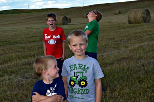 This pretty well sums up our days. And it captures each boy's personalities almost perfectly.